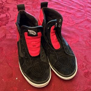 Vans off the wall suede high top sneakers